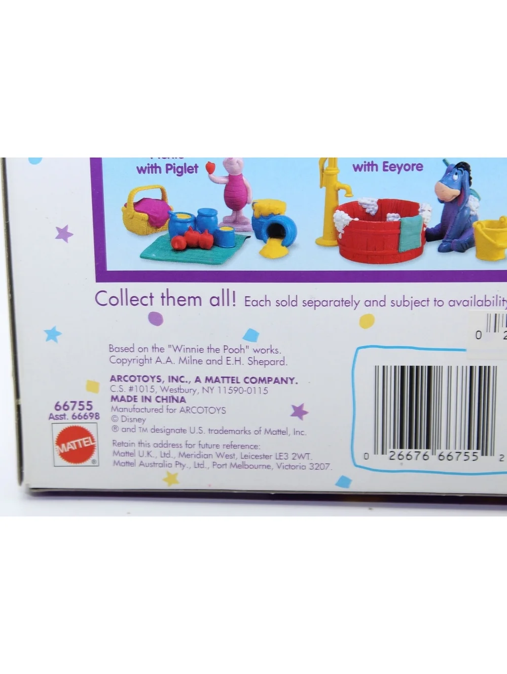 NIB VTG Winnie the Pooh Gardening with Rabbit Collectible Disney Mattel 66755